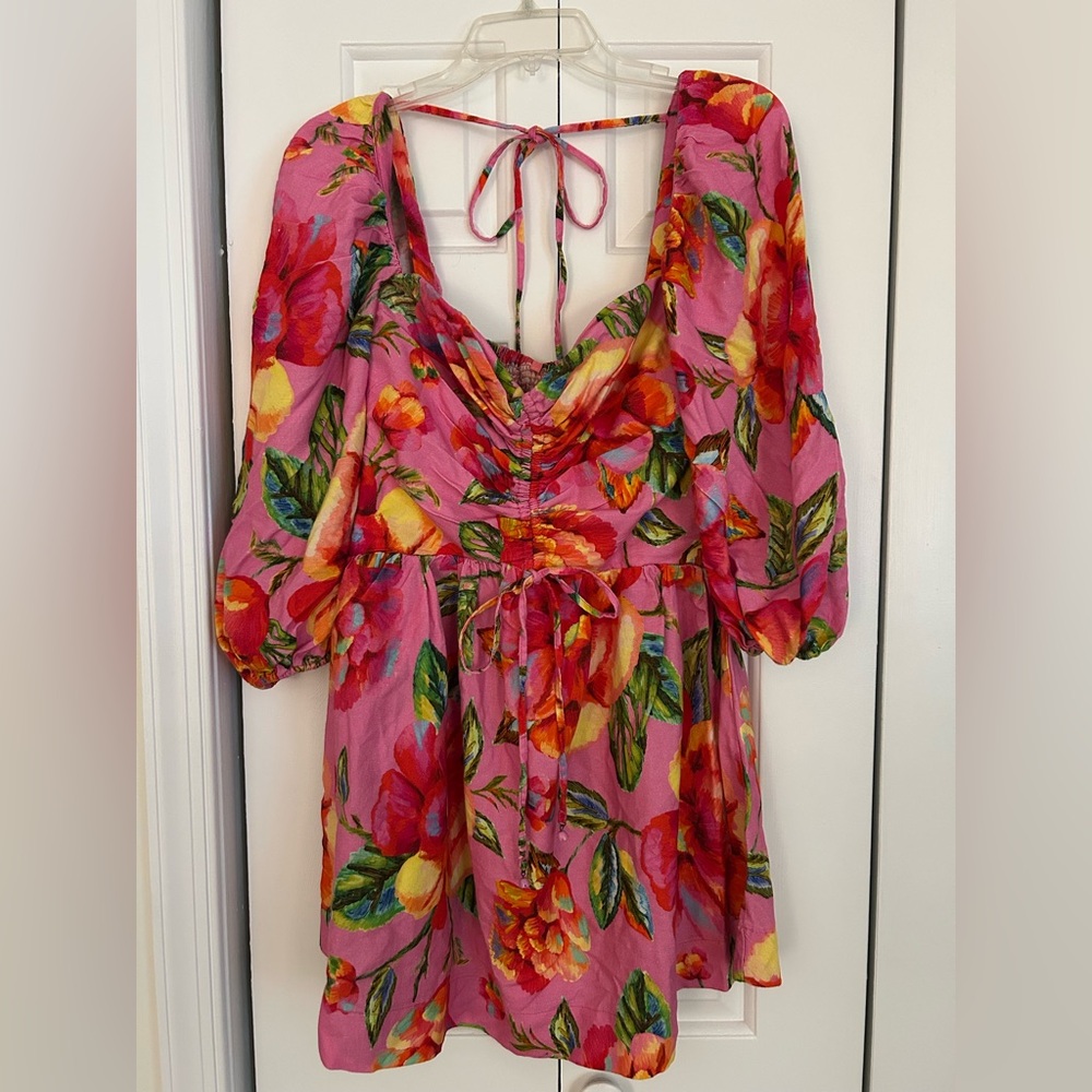 Floral Pink Farm Rio Dress